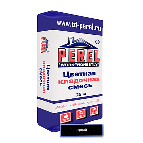 Черная кладочная смесь Perel NL 25 кг PEREL
