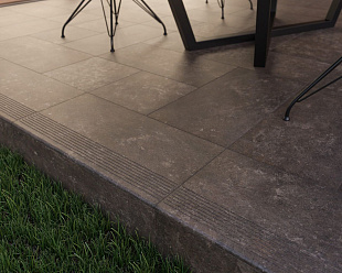 Фронтальная клинкерная ступень простая Paradyz Ilario Brown, 300*600*11 мм Hit Ceramics