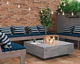 Угловая клинкерная ступень с капиносом Paradyz Scandiano Rosso, 330*330*11 мм Hit Ceramics