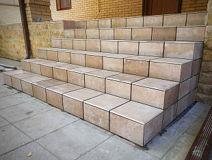 Фронтальная клинкерная ступень простая Paradyz Scandiano Ochra, 300*600*11 мм Hit Ceramics