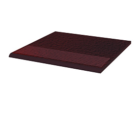 Фронтальная клинкерная ступень простая Paradyz Cloud Brown Duro, 300*300*11 мм Hit Ceramics