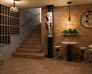 Клинкерная фасадная плитка Paradyz Ilario Brown Hit Ceramics