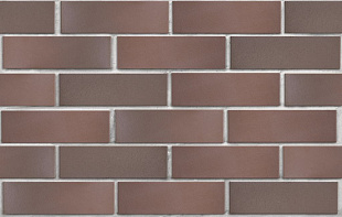 Клинкер фасадный темно-терракотовый флэшинг "Брюгге" 0,71NF гладкий ЛСР