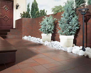 Фронтальная клинкерная ступень простая Paradyz Cloud Brown Duro, 300*300*11 мм Hit Ceramics