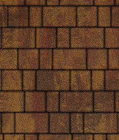 Тротуарная плитка СТАРЫЙ ГОРОД- Б.1.Фсм.8, комплект из 3 плит Листопад гранит Выбор