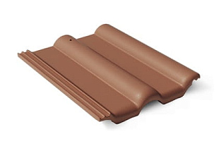 Франкфуртская Рядовая черепица Коричневая BRAAS