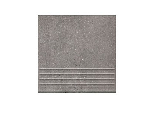 Фронтальная клинкерная ступень простая Paradyz Mattone Sabbia Grafit, 300*300*11 мм Hit Ceramics