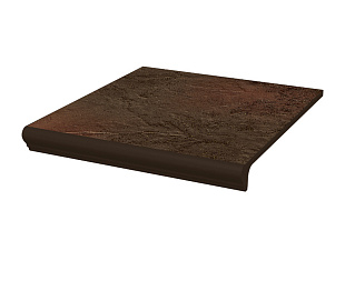Фронтальная клинкерная ступень с капиносом Paradyz Semir Brown, 330*299*11 мм Hit Ceramics