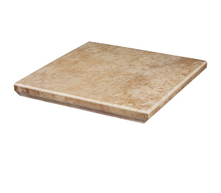 Угловая клинкерная ступень с капиносом Paradyz Ilario Beige, 330*330*11 мм Hit Ceramics