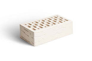 Кирпич лицевой керамический Магма Керамик пустотелый "Белый Антик"