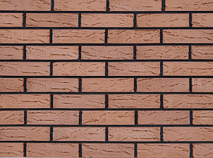 Кирпич облицовочный полнотелый Красный Рустик Керма премиум клинкер