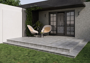 Напольная клинкерная плитка Paradyz Mattone Sabbia Grafit 300*300*11 мм Hit Ceramics