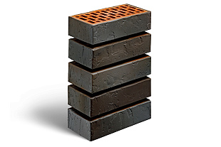 Кирпич лицевой керамический Магма Керамик пустотелый "Флеш Графит Сахара"