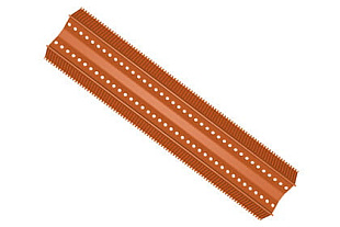 Аэроэлемент конька/хребта А Красный BRAAS