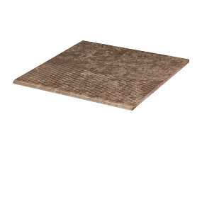 Фронтальная клинкерная ступень простая Paradyz Ilario Brown, 300*300*11 мм Hit Ceramics