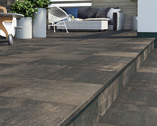 Угловая клинкерная ступень с капиносом Paradyz Scandiano Brown, 330*330*11 мм Hit Ceramics