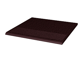 Фронтальная клинкерная ступень простая Paradyz Natural Brown Duro, 300*300*11 мм Hit Ceramics